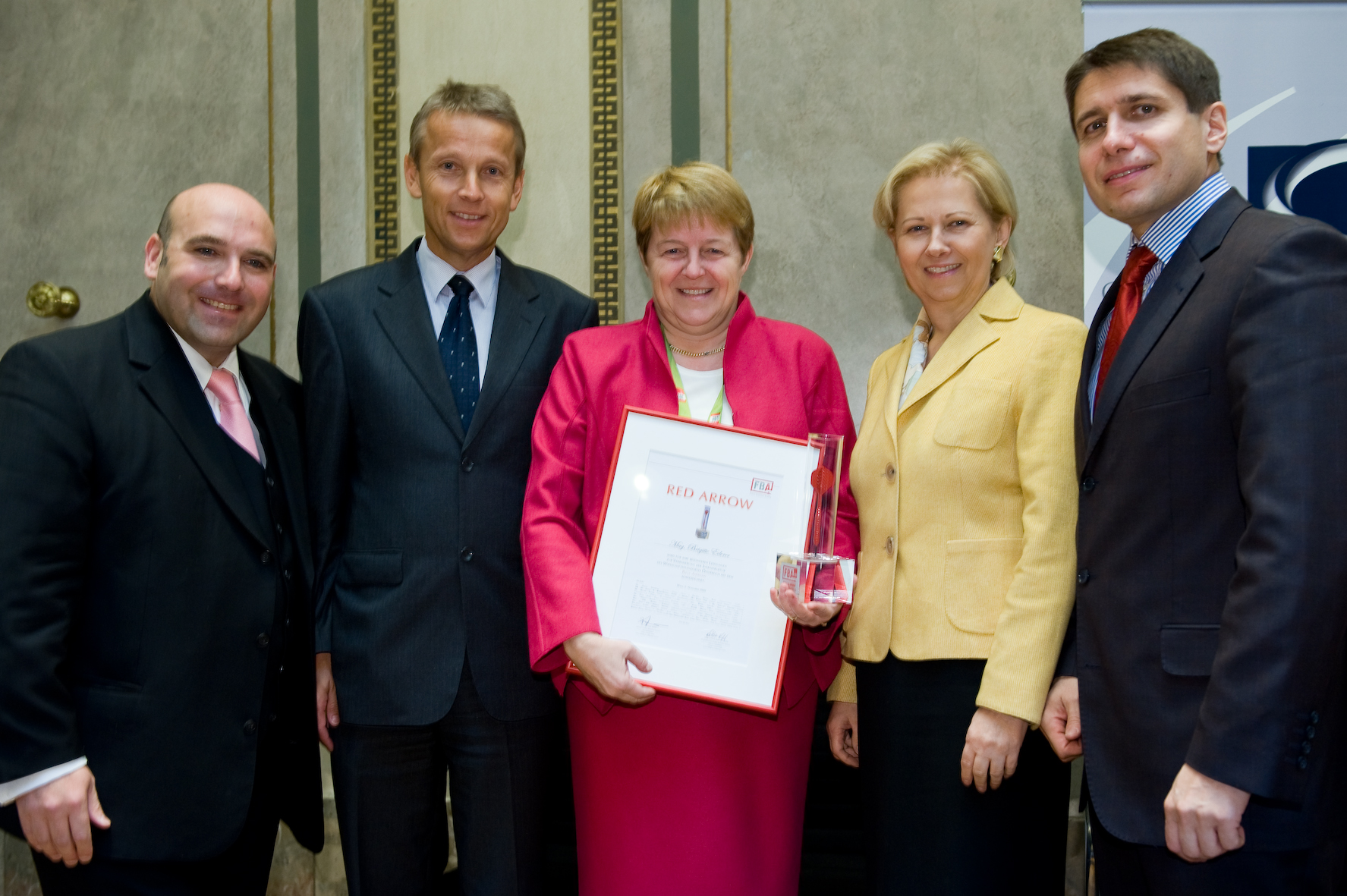 Der Preis für IKT ging an Siemens. Mit David Unger-Klein, Brigitte Ederer, Brigitte Jank und Markus Beyrer (C) create-connection