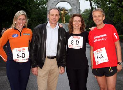 Laufen für die gute Sache: Steffi Graf, Anton Schutti, Emese Hunyady und Reinhold Lopatka (C) GEPA pictures / Christian Ort