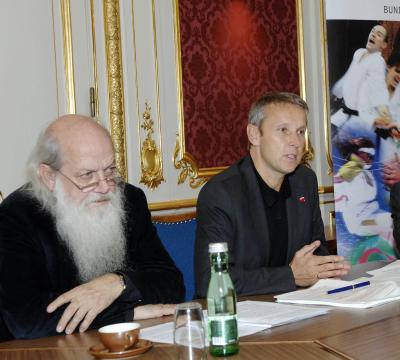 Pressegespräch zum Thema "Jugend und Sport" mit Professor Dr. Rudolf Bretschneider (C) HBF/Pusch