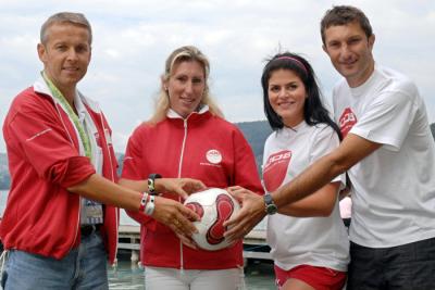 Bei der "Wings for Life challenge" mit meinen Teammitgliedern Stephanie Graf-Zitny, Elisabeth Makoru und Walter Kogler (C) GEPA pictures/Oliver Lerch