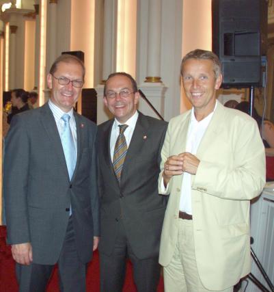 Mit dem Präsident der Sportunion Steiermark, Dr. Stefan Herker und dem Präsident der Sportunion Österreich, NAbg. Peter Haubner (C) Alfred Taucher