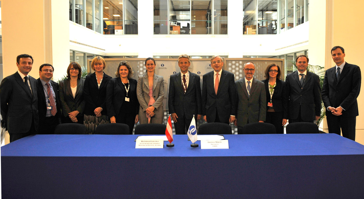 Die Delegationen aus Österreicher und von der EBRD (C) EBRD