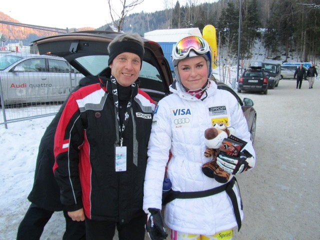 Mit Weltcup und Olympiasieger Lindsey Vonn (C) Büro StS
