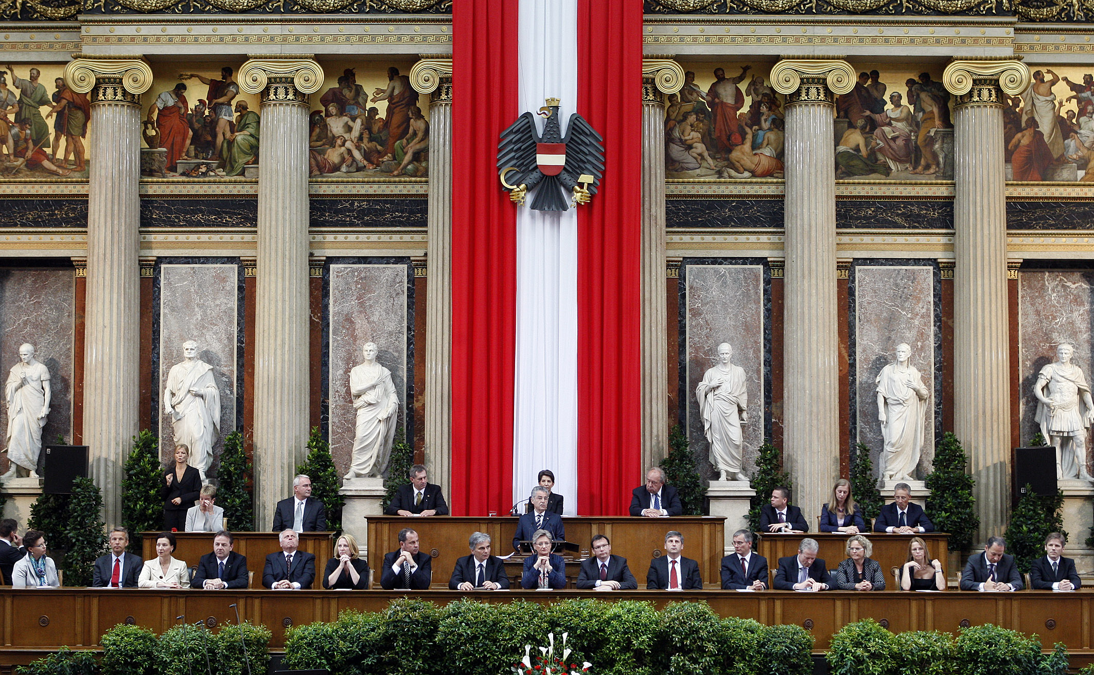 Rede von Bundesrräsident Fischer nach der Angelobung (C) HBF