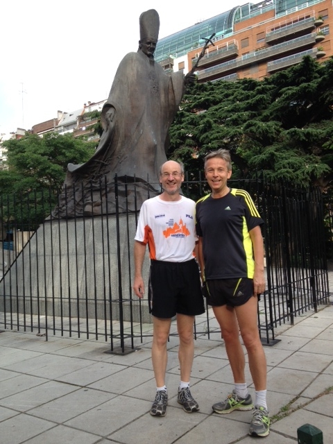 (c) Joggen mit Botschafter Robert Zischg in Buenos Aires mit STS Lopatka